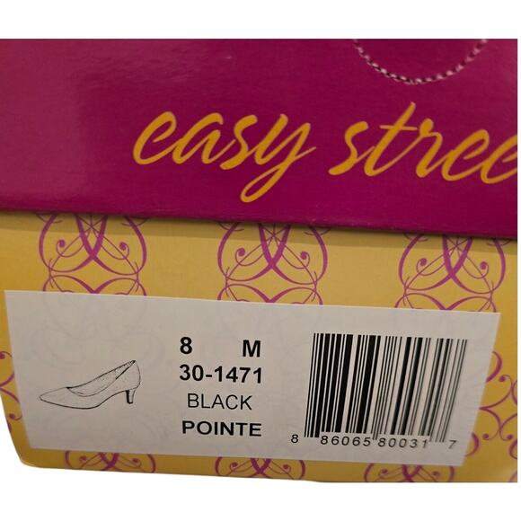 Easy Street Pointe Pump in Black Smooth NEW Size 8 M - Picture 10 of 10